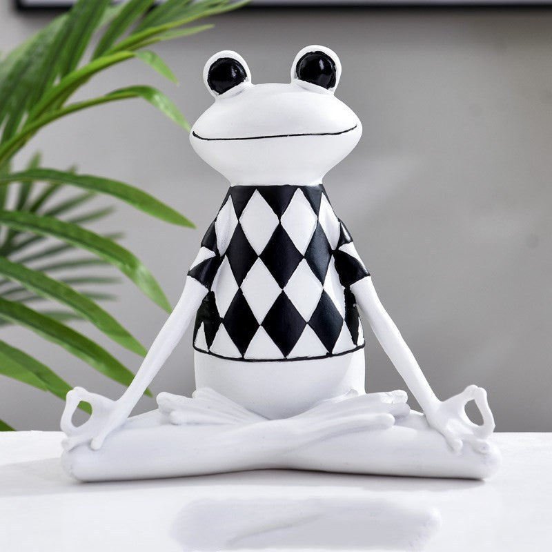 Yoga Frog Figurines