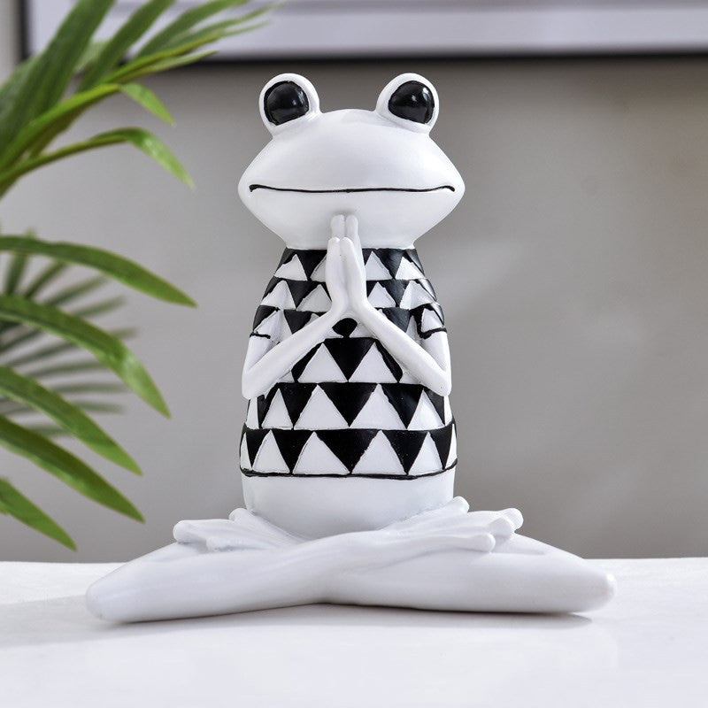 Yoga Frog Figurines