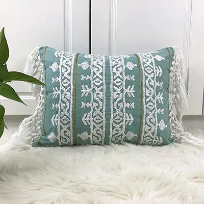 Elegance Embroidered Linen Cushion Cover
