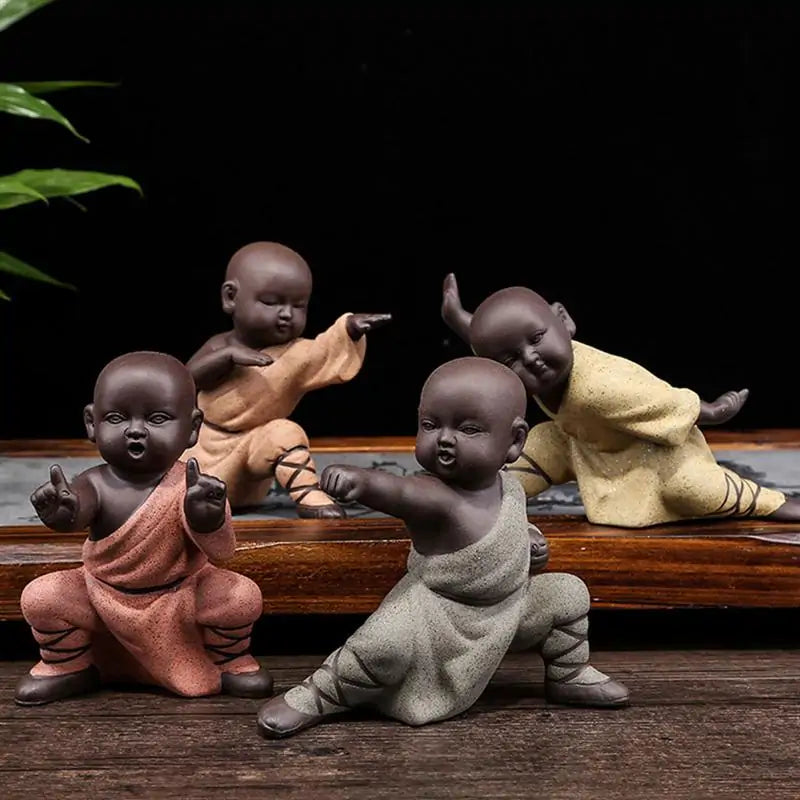 Kung Fu Monk Figurines