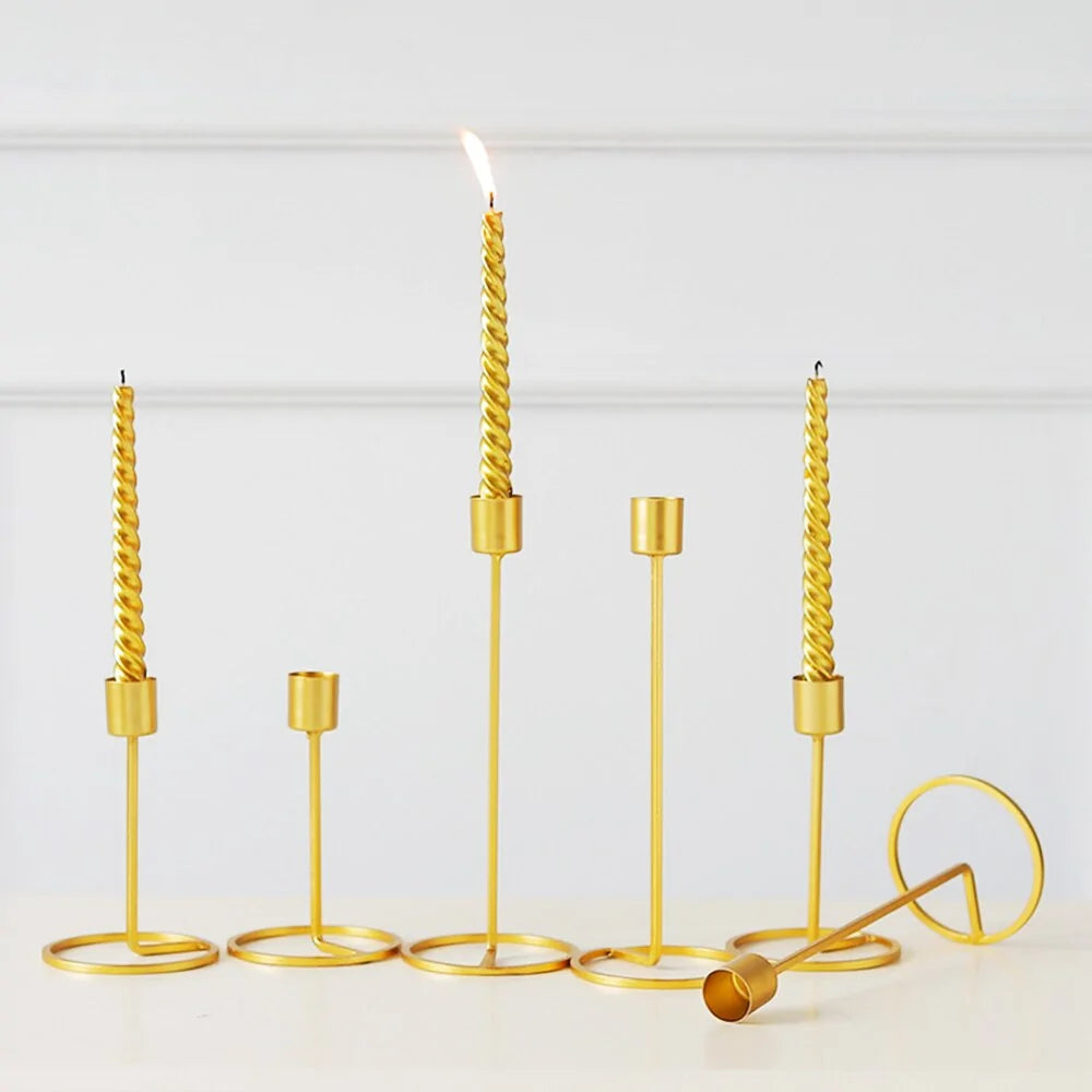 Gold Candle Holders