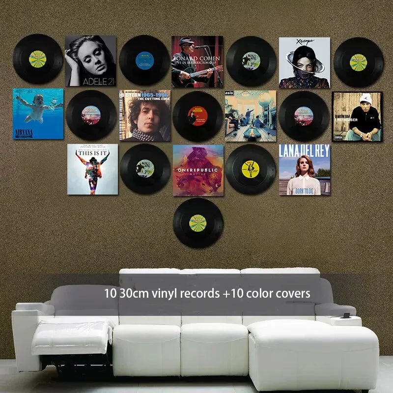 Retro Vibes Vinyl Wall Art Set