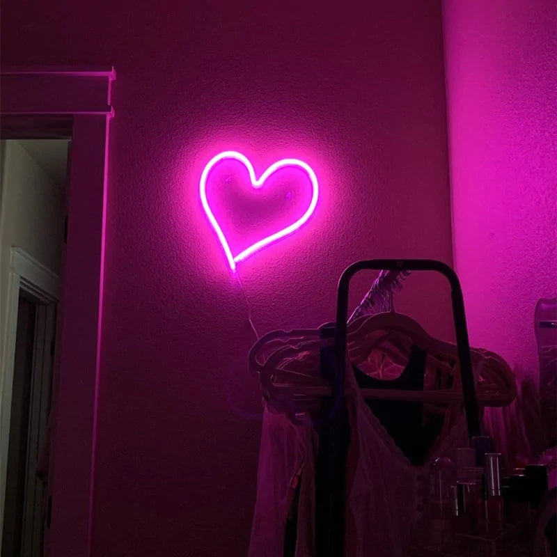 Heart Shaped Neon Sign