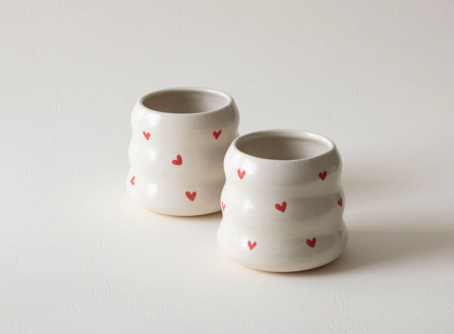 Handmade Heart Cappuccino Mug