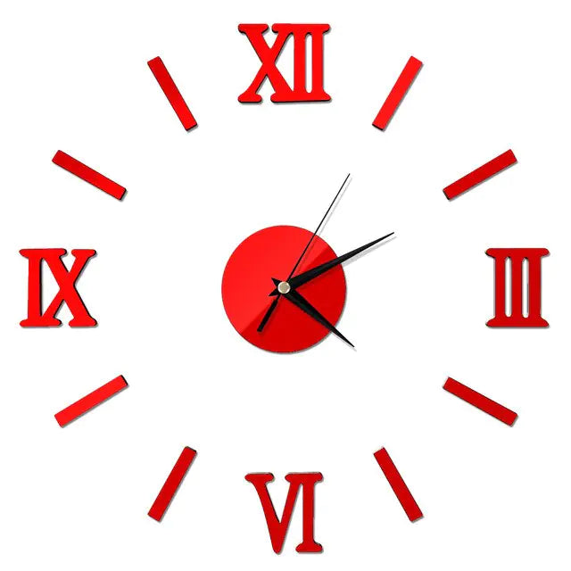 Acrylic Roman Numeral Wall Clock