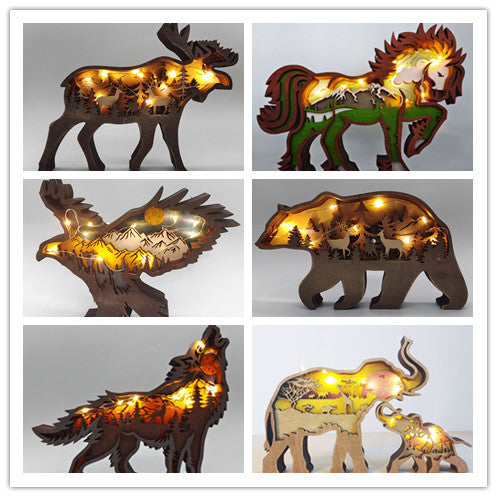 Wooden Animal Carvings