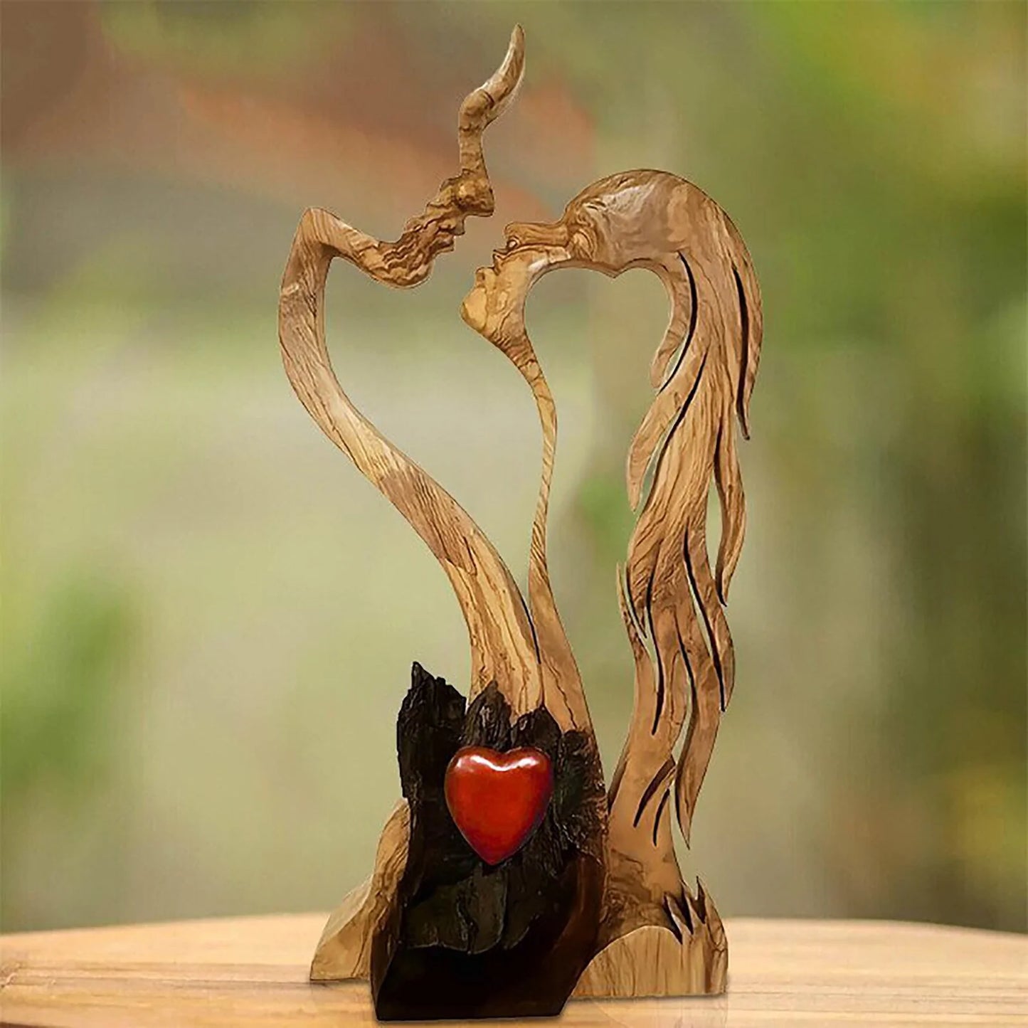 Eternal Love Wooden Sculpture