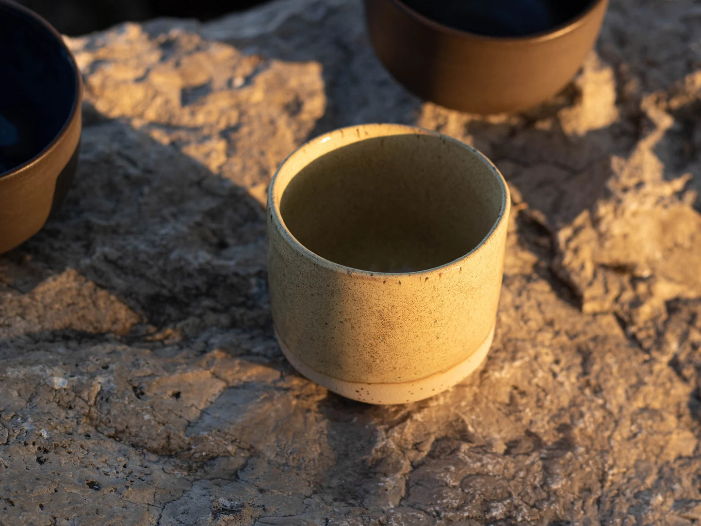 Golden Brown Stoneware Ceramic Mug