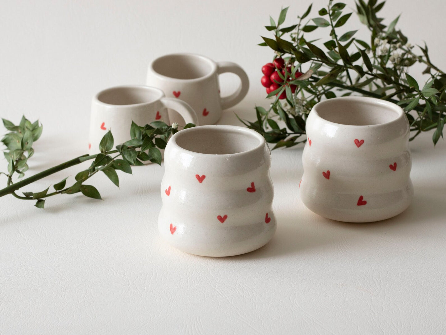 Handmade Heart Cappuccino Mug