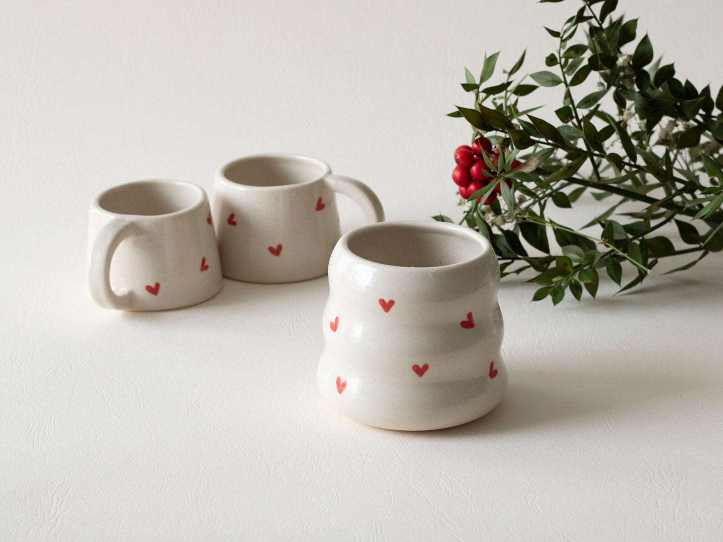 Handmade Heart Cappuccino Mug