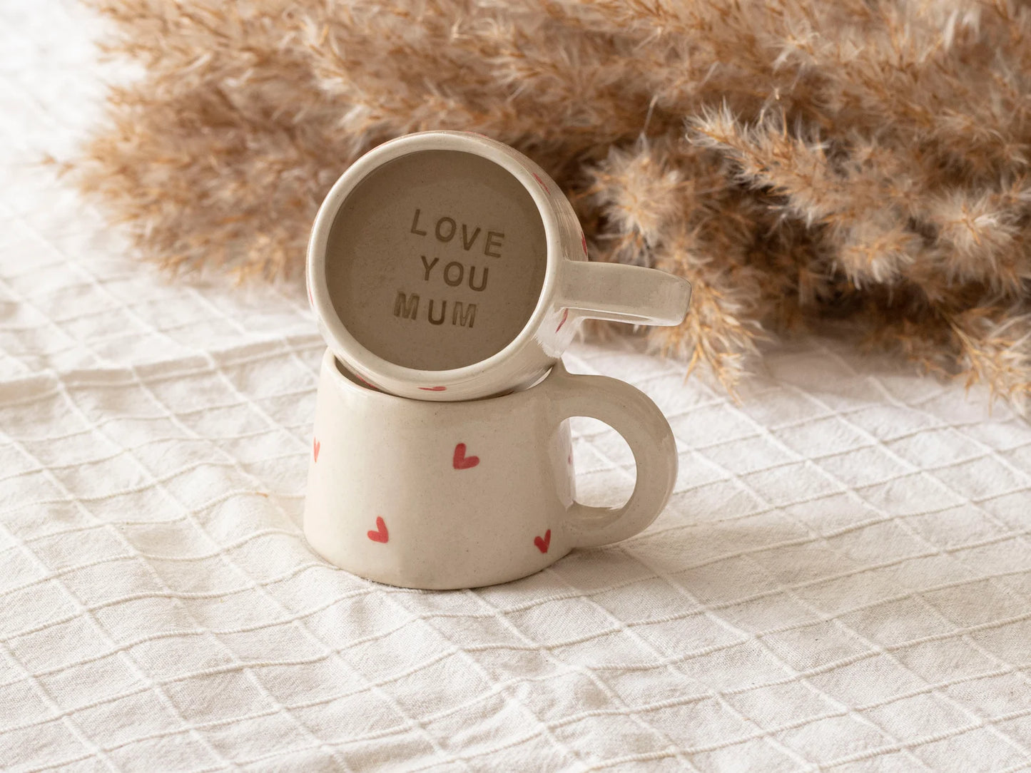 Handmade Love You Mom Espresso Cup