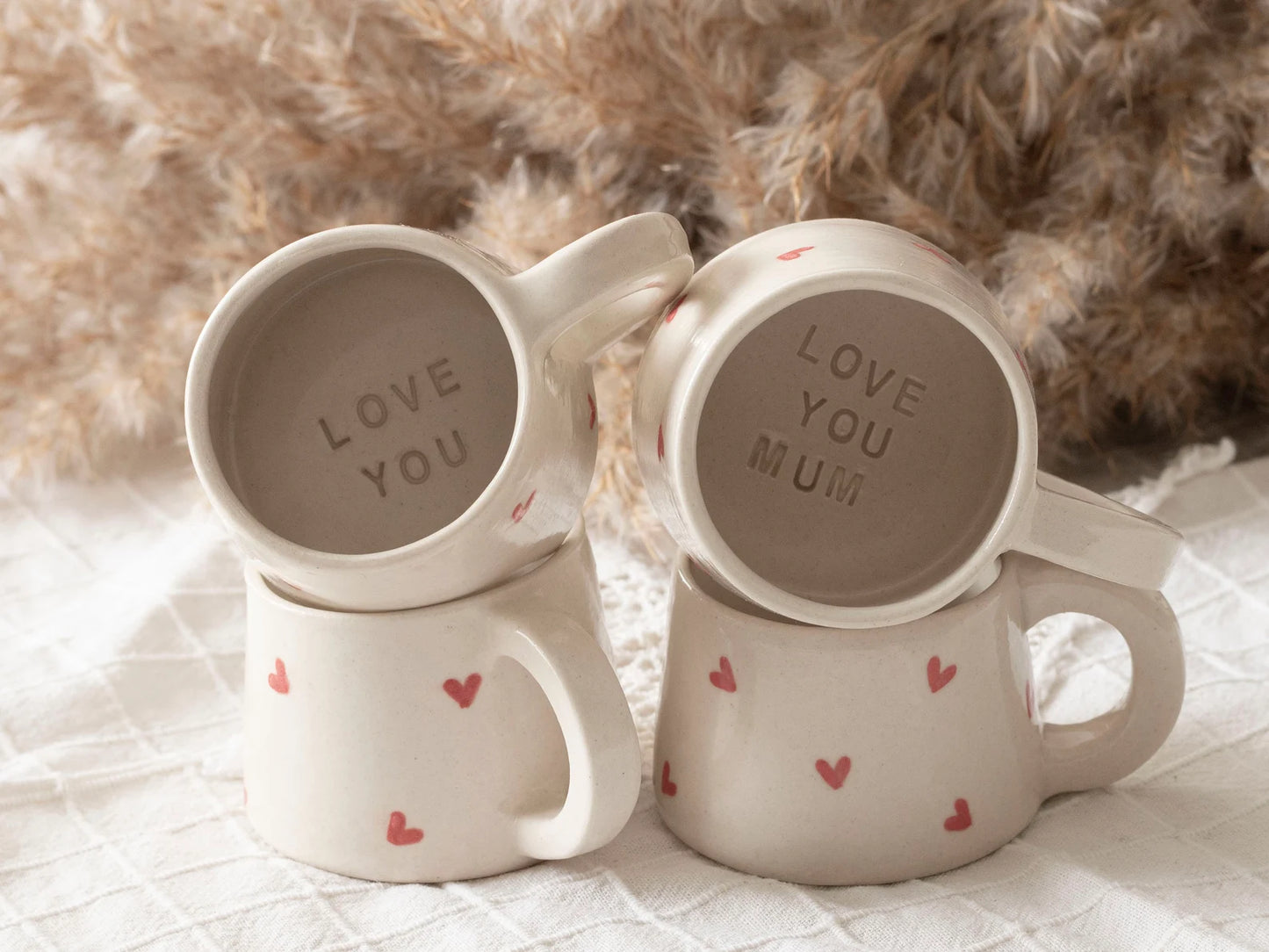 Handmade Love You Mom Espresso Cup