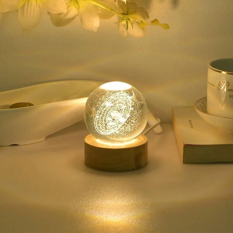 Celestial Glow Crystal Night Light