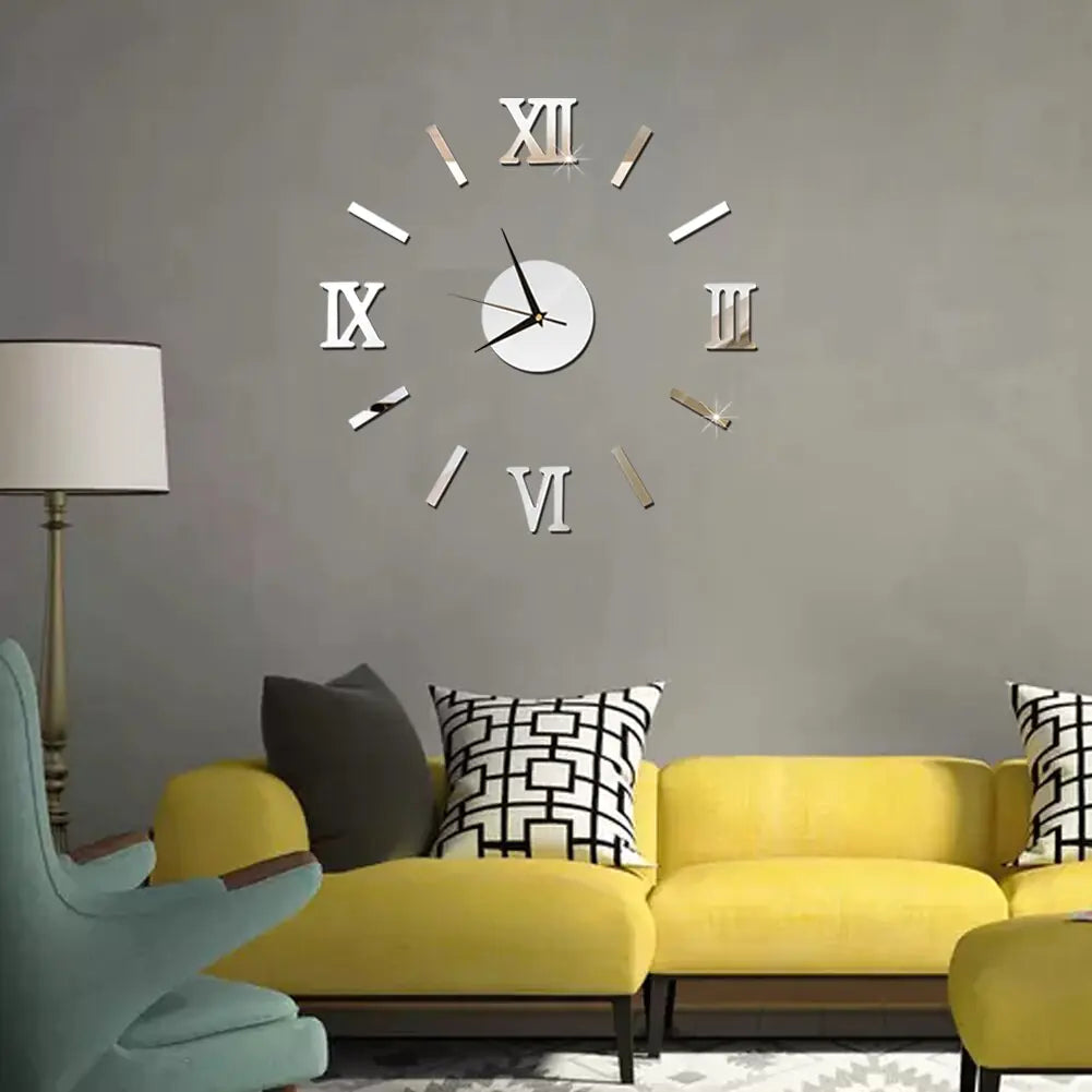 Acrylic Roman Numeral Wall Clock