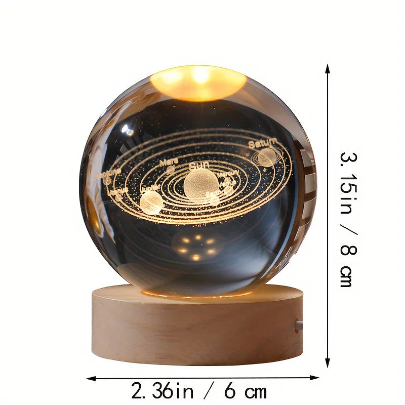 Celestial Glow Crystal Night Light