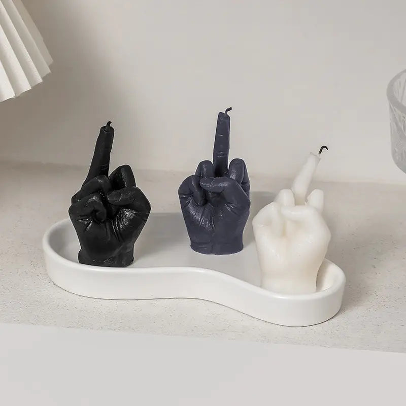 Creative Middle Finger Shaped Scented Candles